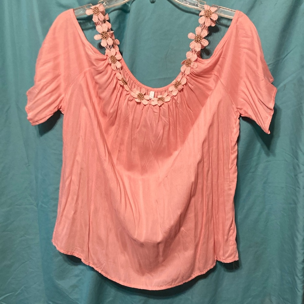Pink Floral Women's Top